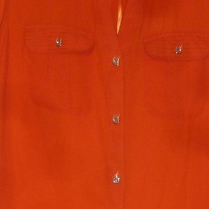 SEXY Roz & AliREd Sleeveless V-neck  Top w/ Pockets Women's Small